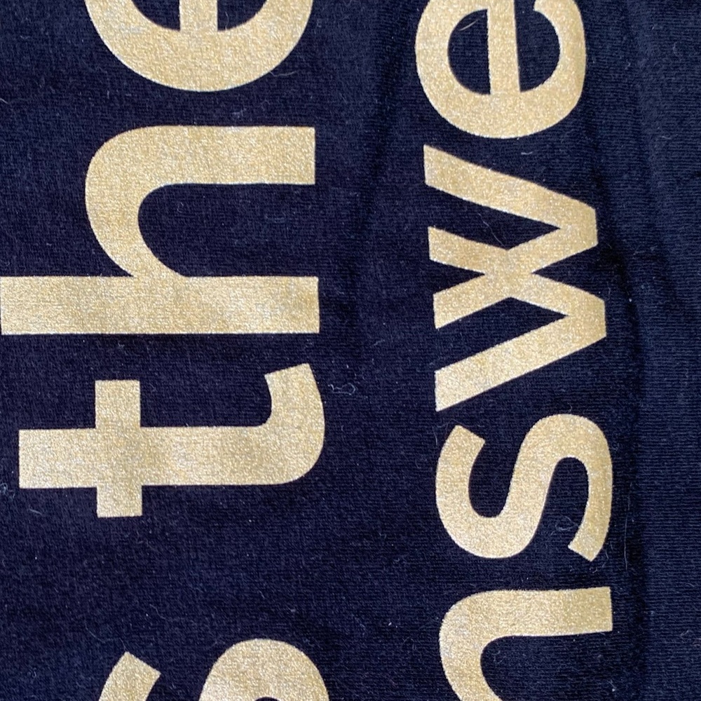 NWOT American Apparel Black Love Is The Answer Cotton T-shirt Size Medium - Picture 5 of 9